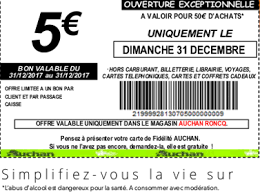 Cette page a pour but de référencer les meilleurs bons plans en rapport avec les magasins auchan pour économiser de l'argent. Auchan Roncq Bon De Reduction 5 Pour 50 D Achat Facebook