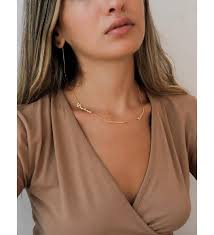 Hazel Silver 925 Ayar Gümüş, 14 ayar Altın Kaplama Üç İsim Aile Kolye