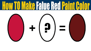 Color Mixing To Make Red
