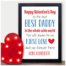 Shop the best valentine's day gift ideas for family and friends. Happy Valentines Day Personalised Gifts For Daddy Unique Custom Valentines Presents From New Baby Boy Or Girl Son Or Daughter For Daddy Dad Father Daddy Valentines Day Keepsakes From Child