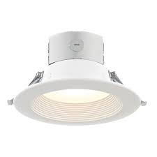 White baffle ceiling recessed trim with white trim ring for sloped ceilings. 6 Inch Led Recessed Light Canless Title 24 3000k 1338lm 10960 30 05 Destination Lighting
