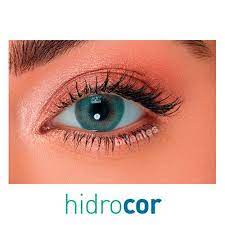 Lentes De Contato Coloridas Hidrocor Cores Vibrantes Aquamarine Com Grau On both dark and light eyes, it will appear super. solotica