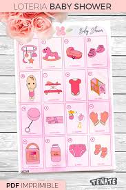 Loteria Para Baby Shower Nina Baby Shower Nina Baby Shower De Baby Shower