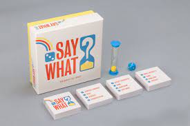 Say What Game Card Design Board Game Design Packaging Design Inspiration
