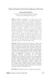 Menurut anda, lingkungan sekolah kita yang kotor disebabkan oleh banyaknya siswa yang belum disiplin dalam hal kebersihan, sehingga hampir demikianlah yang dapat admin sampaikan materi ini dimana pembahasan mengenai contoh dialog dua orang tentang kebersihan. Pdf Program Pengelolaan Kebersihan Lingkungan Di Pesantren