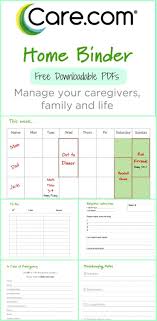 Care.com offers various services to help its users find, coordinate, and maintain quality care. The Care Com Home Binder Home Binder Nanny Activities Nanny Jobs