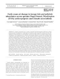 Pdf Forty Years Of Change In Forage Fish And Jellyfish