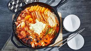 Korean army stew (budae jjigae). Korean Army Stew For The Soul