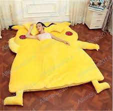 pokemon pikachu cotton filled bed tatami mattress quilt sofa great xmas big gift quilted sofa giant bean bags pikachu bed