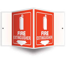 Fires and outdoor disturbances are common in many homes and are the number one reason for home repairs. Fire Extinguisher Sign 3d Projection
