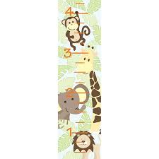 wallpops baby jungle growth chart decal