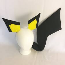 Pichu is a glass cannon. Pichu Ears And Stand Up Tail Pichu Cosplay Pichu Ears And Tail Etsy