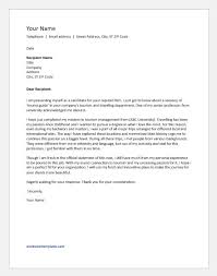 Why To Write A Job Cover Letter Example Letters Word Excel Templates