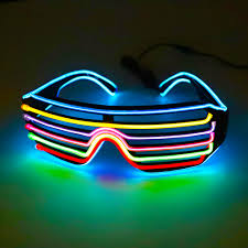2019 Neon Party El Glasses El Wire Neon Led Sunglasses Light Up Glasses Rave Costume Party Dj Sunglasses Birthday Party Decor Glow Party Supplies Aliexpress
