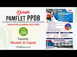 Selanjutnya, pilih prasarana yang akan diinput detail jadwalnya. Cara Mudah Membuat Pamflet Ppdb 2021 Dengan Coreldraw Pamphlet Design Litetube