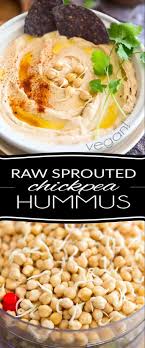 Raw Sprouted Chickpea Hummus Recipe Chickpea Hummus Chickpea Hummus Recipe Raw Food Diet