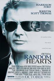 RANDOM HEARTS MOVIE POSTER DS ORIGINAL 27x40 HARRISON FORD KRISTEN SCOTT  THOMAS