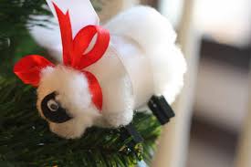 Make a marshmallow sheep ornament for christmas! Sheep Ornaments Easy Christmas Sheep Craft I Can Teach My Child
