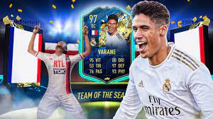 No fifinha teremos muitos packs atrás dos tots! Fut20 Tots Review Raphael Varane 97 Ultimate Team Youtube