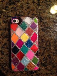 Once the nail polish dries, you'll be left with an adorable phone case all your friends will envy! Pin On Arts Cratfs