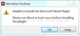 Check spelling or type a new query. Mendeley Word Plugin Installation Problem Uable To Install The Microsoft Word Plugin And Word Self Loading Programmer Sought