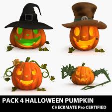 Halloween Pumpkin Pack 3d Model Halloween Pumpkins Pumpkin Halloween