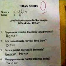 Jun 26, 2019 · jawaban anak sekolah lucu. 10 Jawaban Ujian Anak Sd Ini Bakalan Bikin Kamu Ketawa Geli