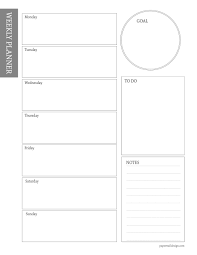 Weekly planner templates and 50+ printable week calendar templates and weekly schedule templates to organize your tasks and appointments. Free Weekly Planner Printable Template Paper Trail Design