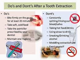 The Do S And Don Ts For A Faster And Better Healing After A Tooth Extraction Dentalhealth S Tooth Extraction Aftercare Tooth Extraction Dental Extraction