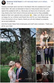 She is also working for the transition team that will help shape the new administration in pierre, after her mother is inaugurated in early january as. Taxpayers Provide Boffo Wedding For Noem S Daughter Dakota Free Press