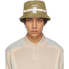 Jacquemus Green Le Bob Grain Bucket Hat Jacquemus