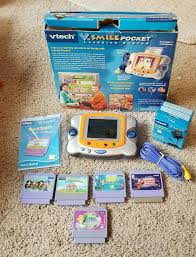 Vtech Vsmile Cyber Pocket Portable Tv Learning System Games Bratz Mickey Disney Vtech Vtech Portable Tv Games