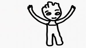 Awe, it's a little dancing baby groot! How To Draw Baby Groot For Babies Youtube Com Coloring Home