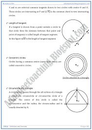 Adamjee Coaching Circle Definitions And Formulae Mathematics 10th Circle Definition Mathematics Basic Math