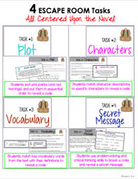 New Kid By Jerry Craft Escape Room By Teaching Literacy Tpt