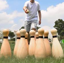 Check spelling or type a new query. Outdoor Giant Lawn Bowling Games For Family Kids And Adults Backyard Skittles Wooden Yard Game Hardwood