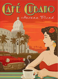 Havana Blend Cafe Cubano Vintage Poster Art Vintage Posters Cuban Art
