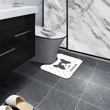 wholesale u shaped toilet mat non slip
