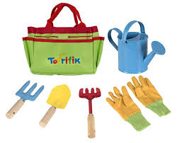 Little Gardener Tool Set With Garden Tools Bag For Kids Gardening Kit Includes Watering Can Children Gardening Gloves Shovel Rake Fork And Garden Tote Bag Garden Tool Bag Garden Tote