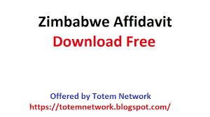 Download free affidavits form in pdf. Zimbabwe Affidavit Download Free