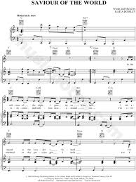 Hillsong Saviour Of The World Sheet Music In C Major Download Print Sku Mn0060860