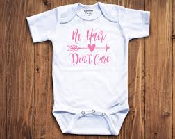 Listen to no hair don't care! No Hair Don T Care Onesie Personalized By Kate