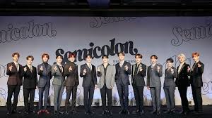 The group consists of 13 members: Seventeen Talk Home Run Music Video Semicolon Album Teen Vogue