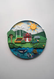 Paper Art Earth Day By Sabeena Karnik India Paper Art Paper Artist Cool Paper Crafts