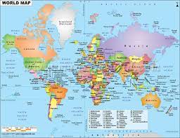 Exceptionally nice high quality map images of the political world from the cia world factbook 2008. World Map Maps