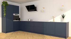 nove keukens blauwe greeploze hoekkeuken keuken gouden keuken keuken idee