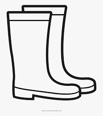 Download all the cowboy coloring pages and create your own coloring book! Rain Boots Coloring Page Boots Clipart Black And White Hd Png Download Kindpng