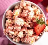 Strawberries & Cream Pink Popcorn