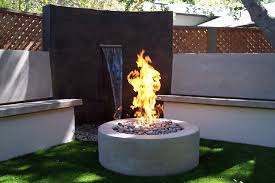 Embed this photo on my site. Waterfeatures Very Modern Water Feature Seating Area And Fireplace Modern Garden San Francisco By Solid Rock Landscape Houzz Au