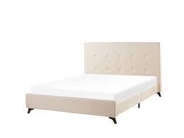 Tolles rattanbett 140 x 200 marke borneo np 900 ebay. Polsterbett Beige Lattenrost 140 X 200 Cm Ambassador Beliani De